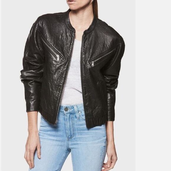 PAIGE Jacket Gianna Leather SZ S - Picture 1 of 15